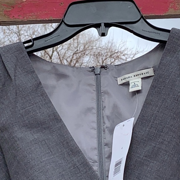 SALE! NEW Banana Republic Stretch Wool Blend Dress Sz 4 - Picture 4 of 8